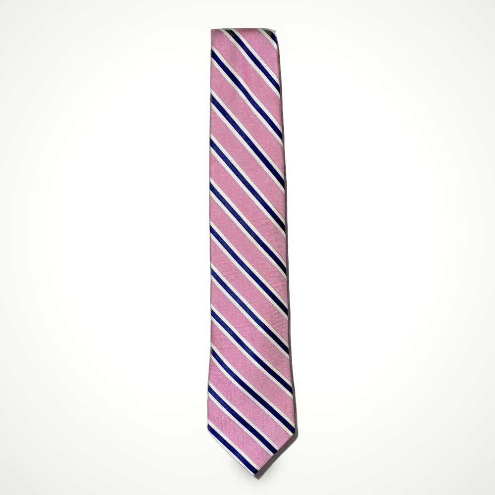 Nautica Stripped Tie (Pink, White, & Blue)